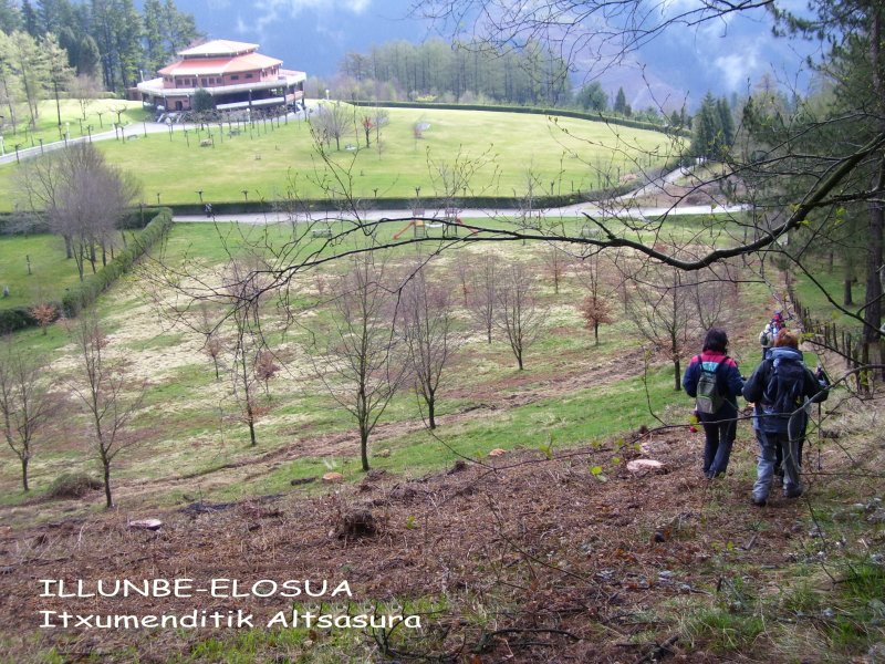 Altsasu ingurua, atzean elkartea dela. 