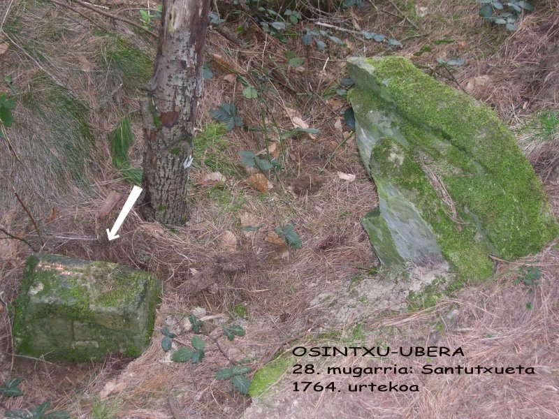 28 mugarria, Santutxueta